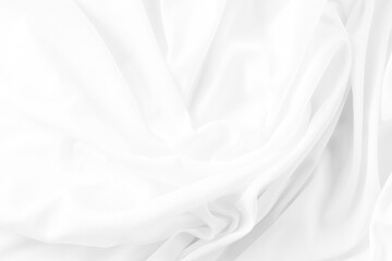 Soft White Fabric Texture, Smooth Drapery, Clean Satin Surface