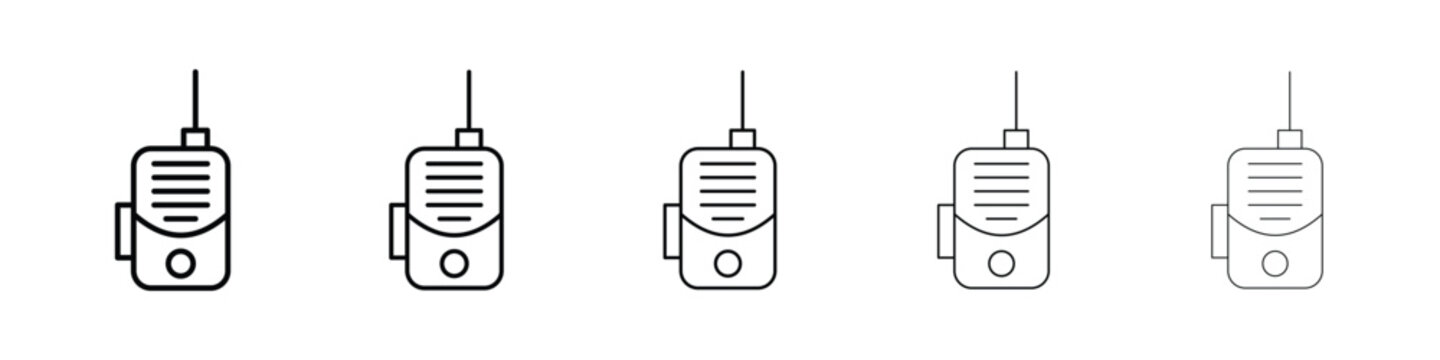 Walkie talkie icon for mobile concept and web design.