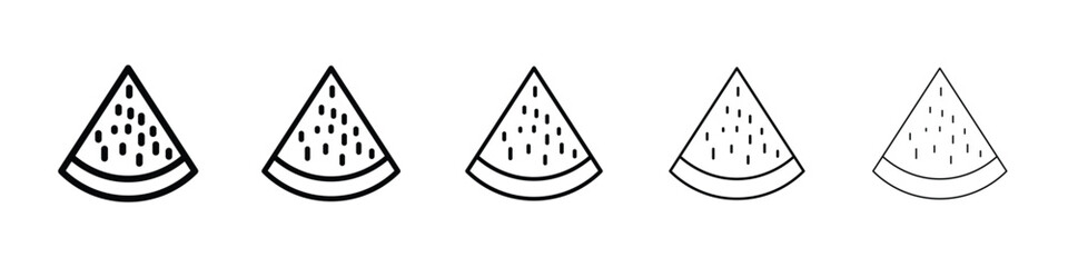 Watermelon slice icon for mobile concept and web design.
