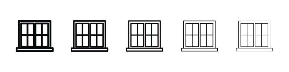 Obraz premium Window icon for mobile concept and web design.