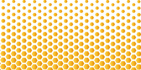 Dot orange light technology texture hexagon background. Vector illustration flat geometric texture symbol. Honey bee hive orange  and white color Template Design innovation technology concept vector.