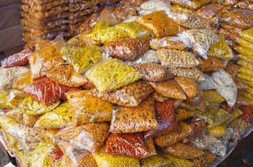 indian salted snacks packed plastic India