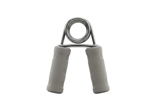 Closeup View of a Hand Gripper isolated on transparent baackground - Powered by Adobe