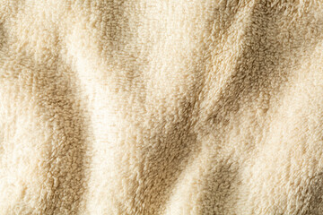 Soft Creamy Texture of Fleece Fabric, Warm and Cozy Background
