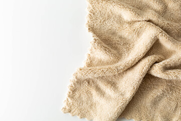 Soft and Cozy Beige Fabric Texture for Home Decor and Textile Use