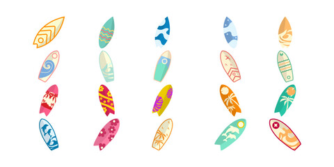 Surfing Board Illustration