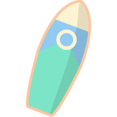 Surfing Board Illustration