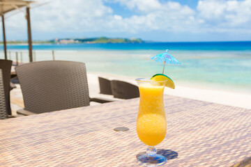 海の見えるレストラン　トロピカルドリンク
