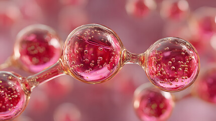 Serum-Inspired Droplets in Macro Molecular Scene