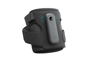 Knee Support with Integrated Technology isolated on transparent baackground