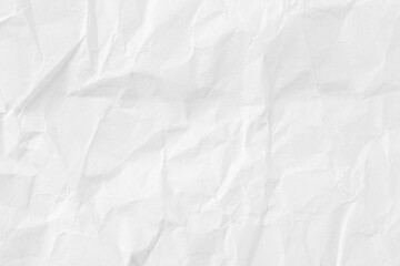Fototapeta premium Crumpled White Paper Texture Background for Creative Projects