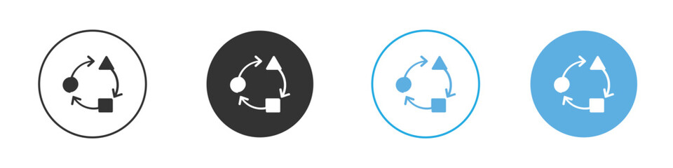 Adaptation icon Logo Template Design set