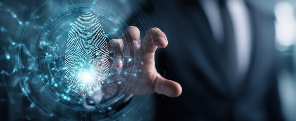 The digital fingerprint for secure authentication in modern technology.