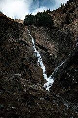 waterfall in the mountains