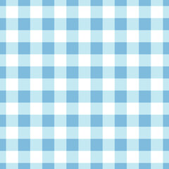 Fresh Blue Plaid Seamless Pattern Background for Summer Textiles, Wrapping, and Seasonal Design