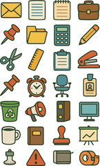 Single high resolution icon design in various color schemes red green blue yellow cyan magenta pink and grayscale options available