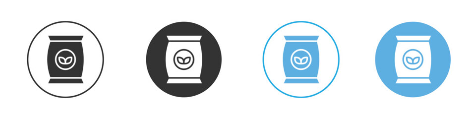 Bag seedling icon Logo Template Design set