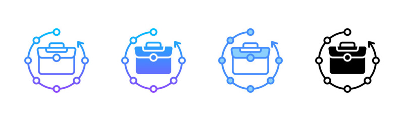 Work Experience Multi Style Icon Set