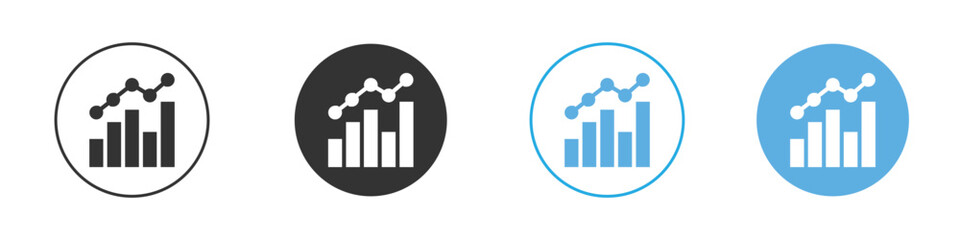 Benchmarking icon Logo Template Design set