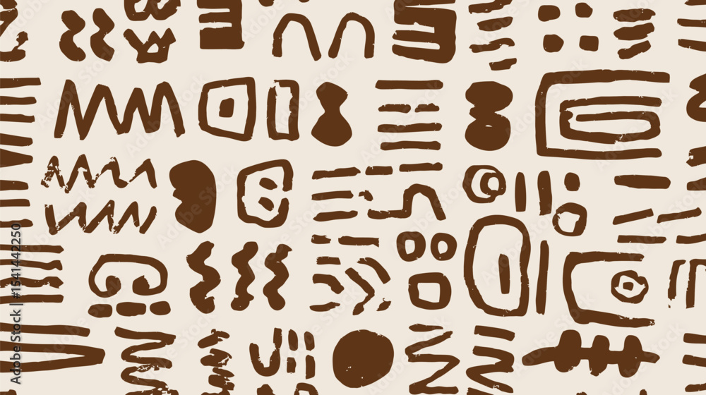 Aufkleber abstract shapes decorate seamless backdrop creating neutral pattern texture background illustration