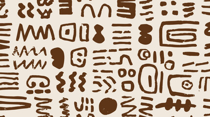 Obraz premium Abstract shapes decorate seamless backdrop creating neutral pattern texture background illustration