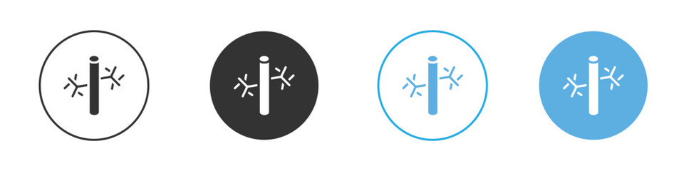 Fototapeta premium Blood vessel icon Logo Template Design set