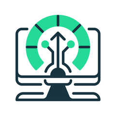 Bandwidth line icon. Universal creative premium symbol. Vector sign icon logo template. Vector illustration