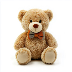 Plush teddy bear with a bowtie