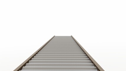 Long Staircase Ascending to Bright Future Steps to Success Growth and Opportunity