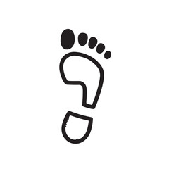 Adorable Baby Footprint Outline for Nursery Designs
