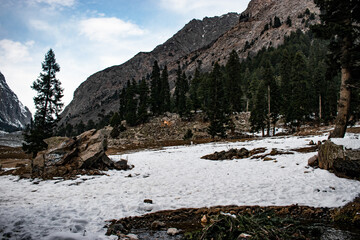 winter in the mountains