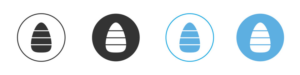 Candy Corn icon Logo Template Design set