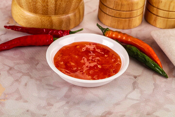 Sweet and sour chili sauce with pineapple