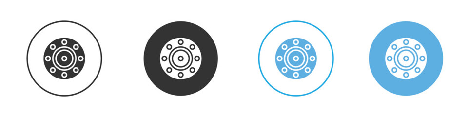 Car bearing icon Logo Template Design set