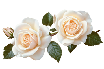 High-resolution rose blossom bouquet PNG on transparent background, isolated floral clipart ideal for seamless cutouts, wedding invitations, sublimation prints, digital scrapbooking