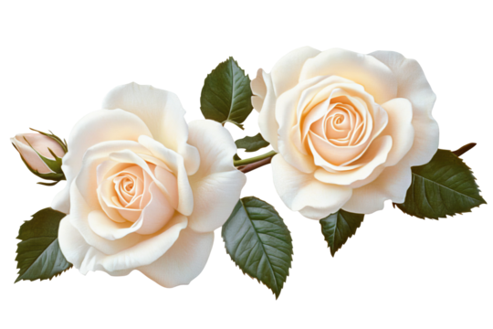 High-resolution rose blossom bouquet PNG on transparent background, isolated floral clipart ideal for seamless cutouts, wedding invitations, sublimation prints, digital scrapbooking