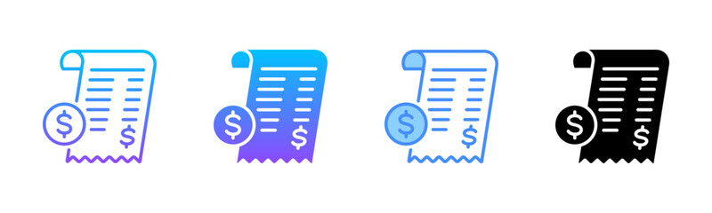 Expense Multi Style Icon Set