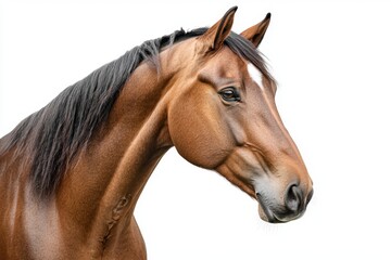 Obraz premium Abrown horse with a black mane