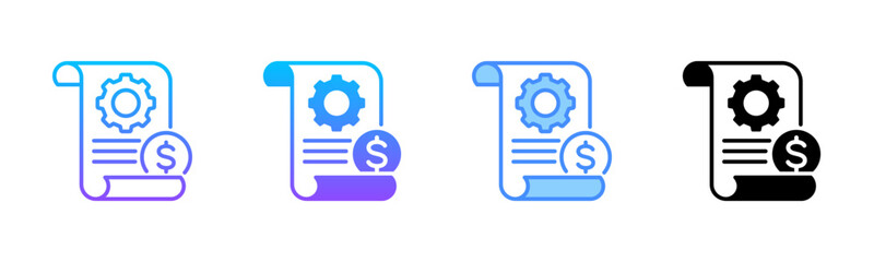 Expense Multi Style Icon Set