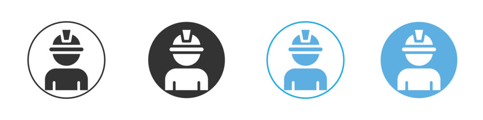 Engineer icon Logo Template Design set