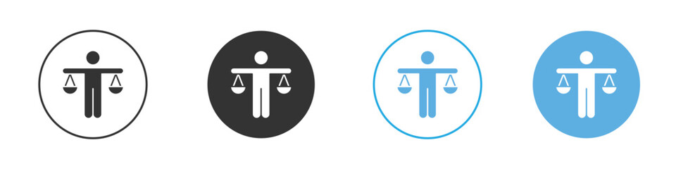 Ethics icon Logo Template Design set