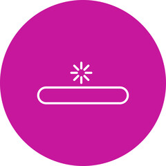 Loading Vector Line Pink Circle Icon Design for personal and commercial use