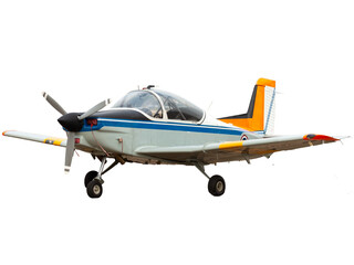 Light aircraft isolated on a white background