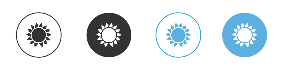 Flower icon Logo Template Design set