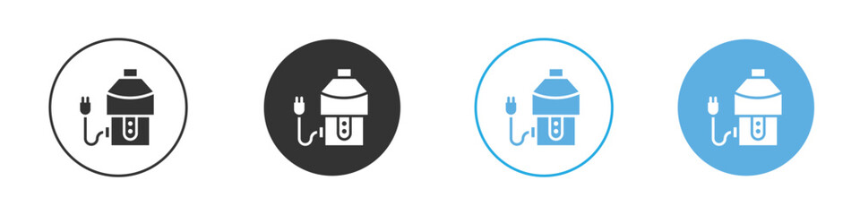 Garbage disposal icon Logo Template Design set