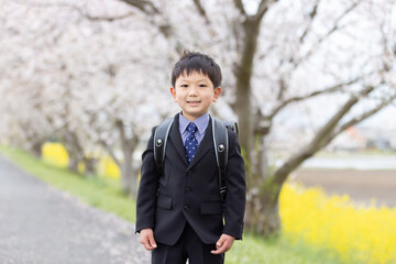 入学式イメージ　新一年生
