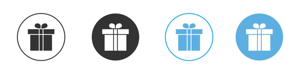 Gift icon Logo Template Design set