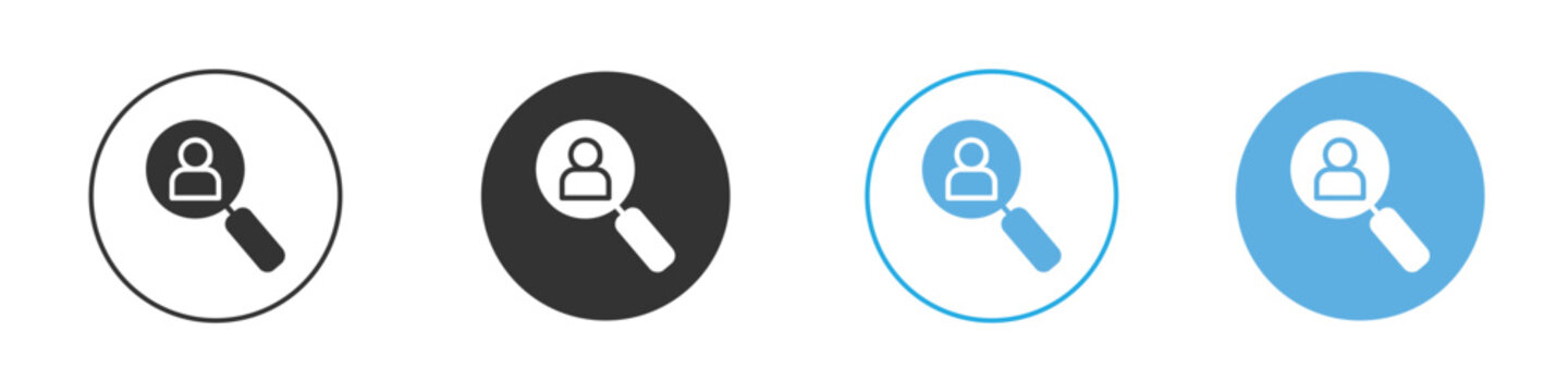 Hiring icon Logo Template Design set