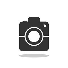 Simple camera icon with shadow
