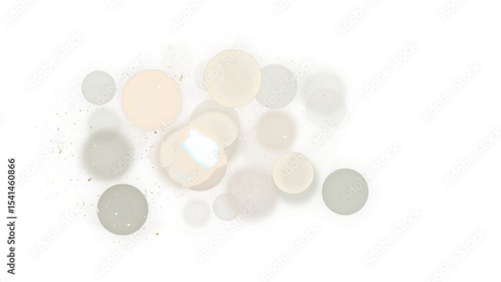 Poster soft transparent bokeh light circles